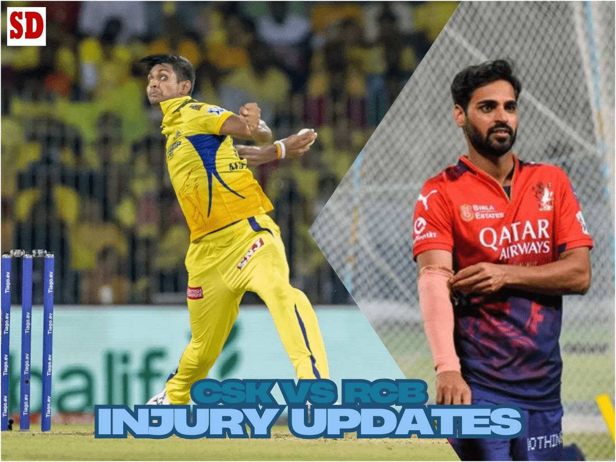 Chennai Super Kings vs Royal Challengers Bangalore Players: Injury Updates on Matheesha Pathirana and Bhuvneshwar Kumar