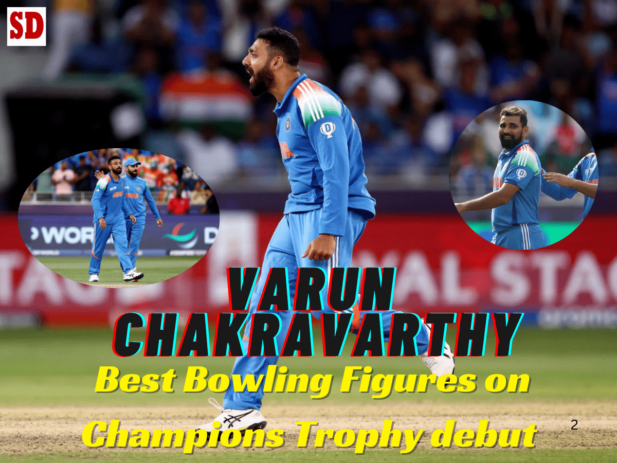 Top 5 bowlers with best figures on Champions Trophy debut ft. Varun Chakravarthy
