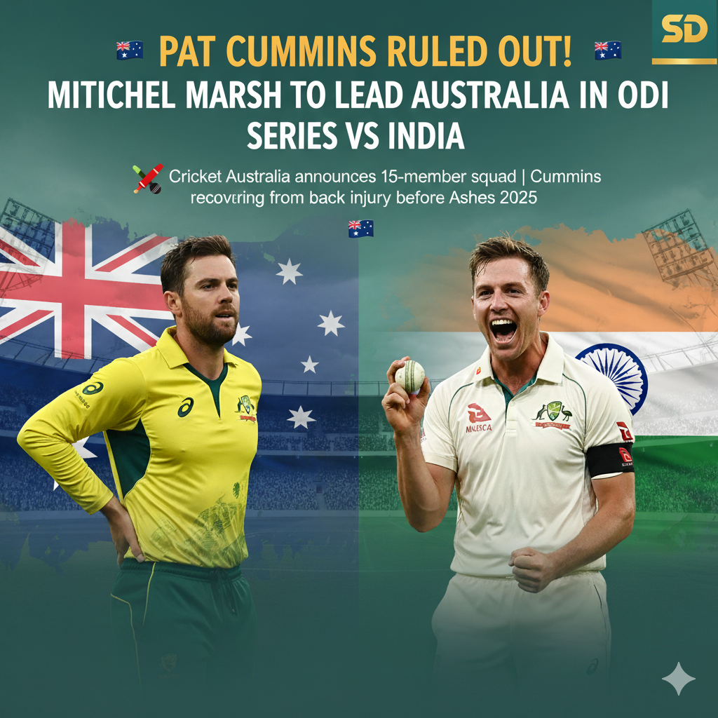 Cricket Australia Announces ODI Squad Against India