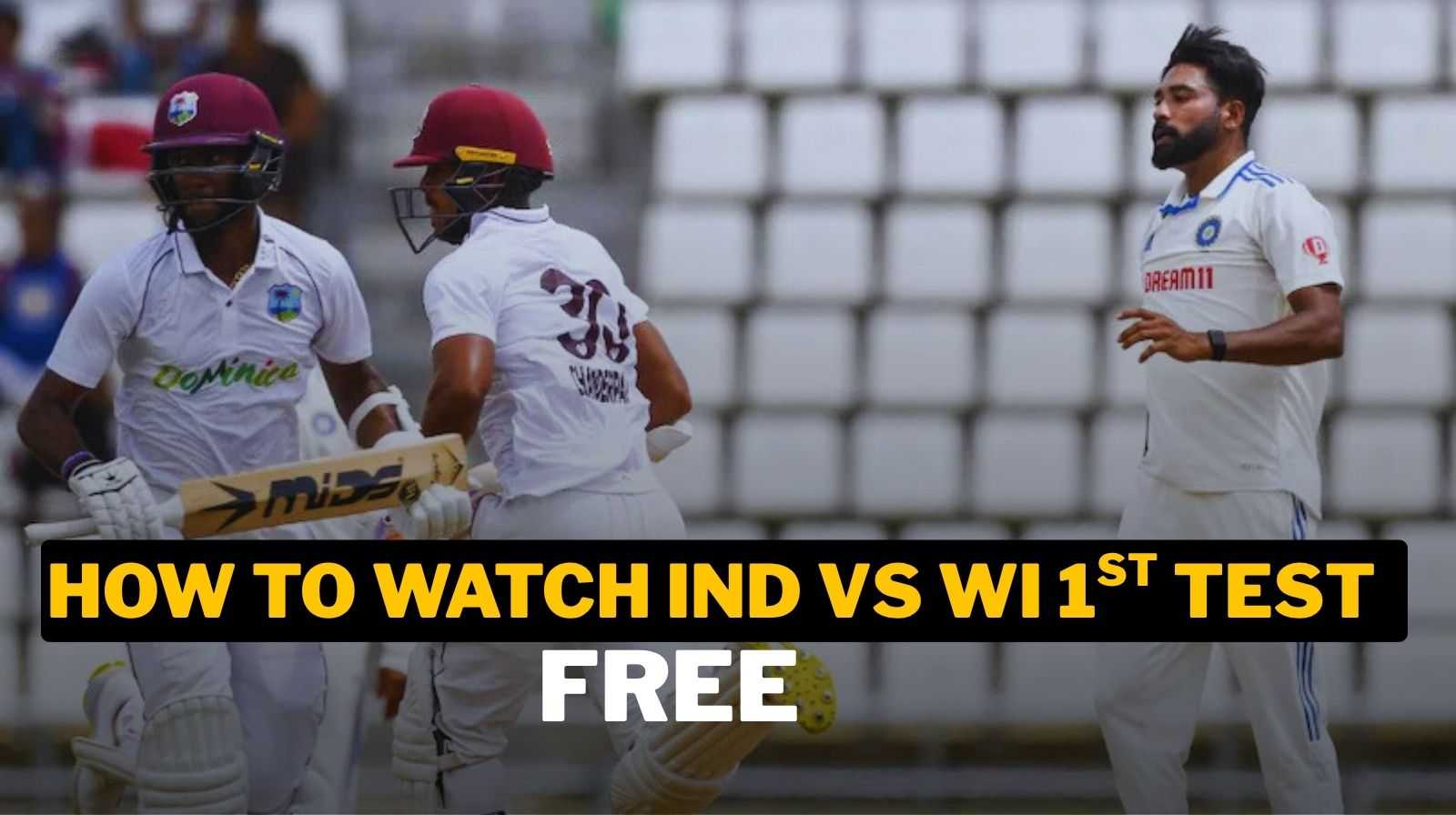 How To Watch India vs West Indies Match Online for Free | IND vs WI 1st Test 2025