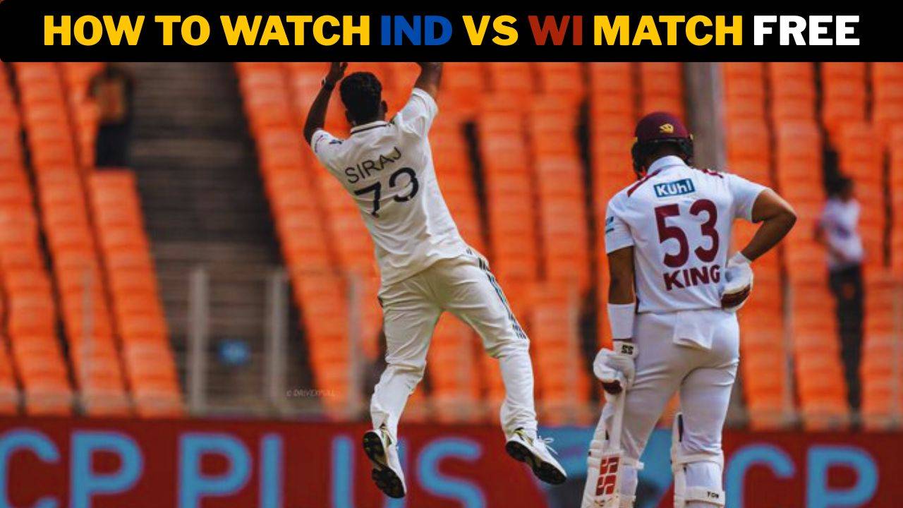 How To Watch India vs West Indies Match for Free | IND vs WI Test Live Streaming Details & Channels